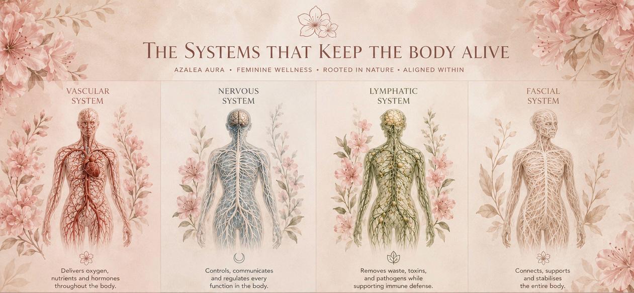 The Azalea Framework: Vascular, Nervous, Lymphatic, and Fascial Systems